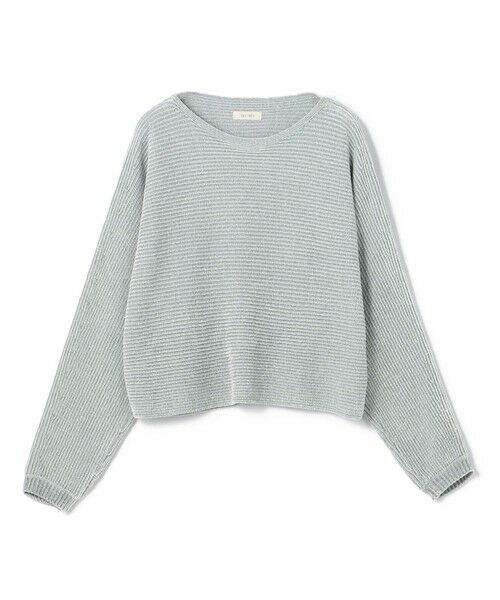 TOMORROWLAND / トゥモローランド ニット・セーター | テディヤーン ボートネックプルオーバー（63 ライトブルー）