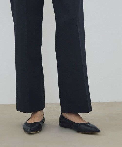 TOMORROWLAND / トゥモローランド スラックス・ドレスパンツ | ポリエステルウールバラシャ セミワイドパンツ | 詳細9
