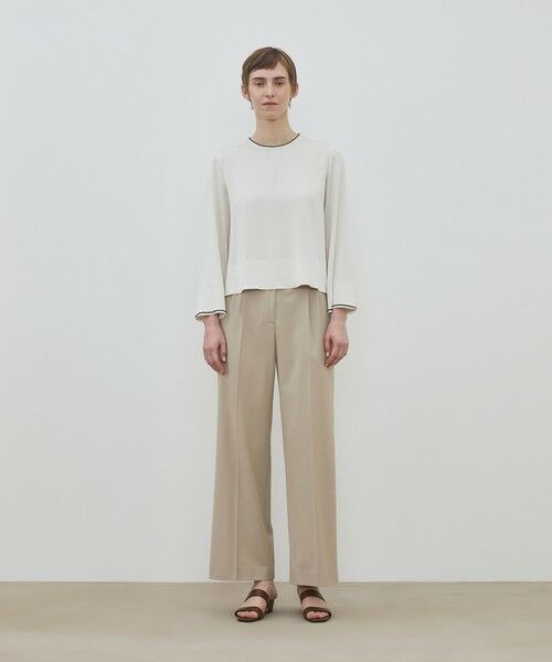 TOMORROWLAND / トゥモローランド スラックス・ドレスパンツ | 【WEB先行予約】ハイツイストギャバジン 2タックワイドパンツ | 詳細1