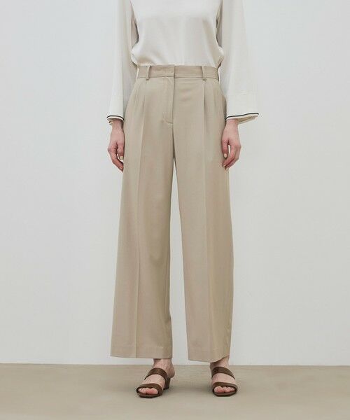 TOMORROWLAND / トゥモローランド スラックス・ドレスパンツ | 【WEB先行予約】ハイツイストギャバジン 2タックワイドパンツ | 詳細2