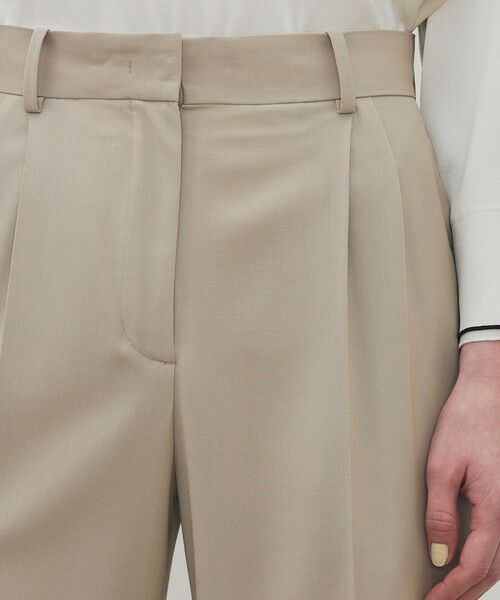TOMORROWLAND / トゥモローランド スラックス・ドレスパンツ | 【WEB先行予約】ハイツイストギャバジン 2タックワイドパンツ | 詳細5