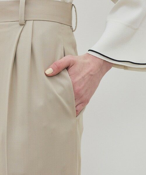 TOMORROWLAND / トゥモローランド スラックス・ドレスパンツ | 【WEB先行予約】ハイツイストギャバジン 2タックワイドパンツ | 詳細7