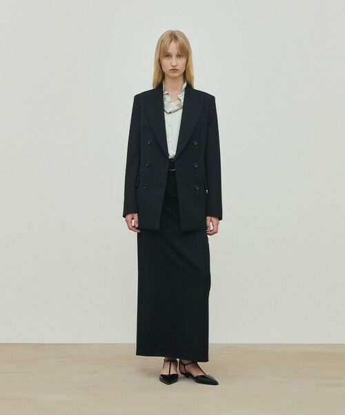 TOMORROWLAND / トゥモローランド ロング・マキシ丈スカート | ウールドスキン ベルデッドストレートスカート | 詳細10