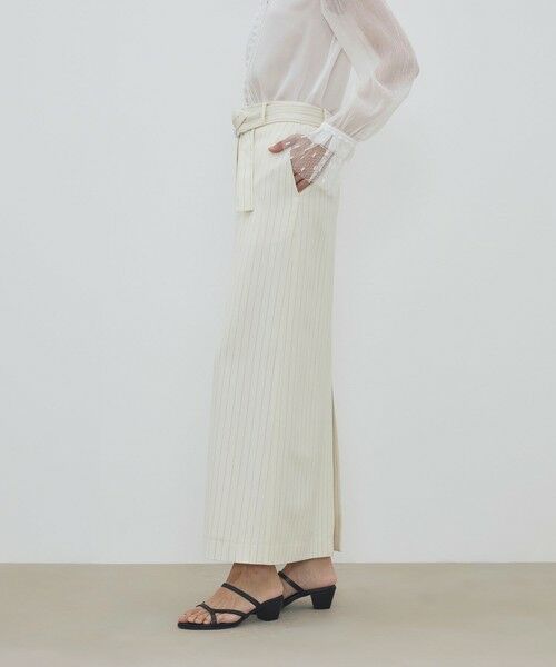 TOMORROWLAND / トゥモローランド ロング・マキシ丈スカート | ウールドスキン ベルデッドストレートスカート | 詳細3