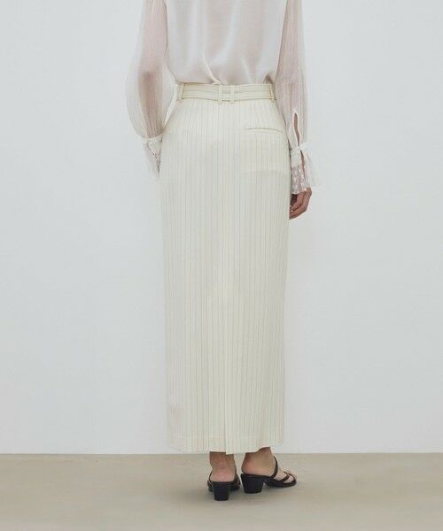 TOMORROWLAND / トゥモローランド ロング・マキシ丈スカート | ウールドスキン ベルデッドストレートスカート | 詳細4