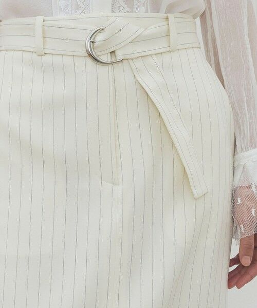 TOMORROWLAND / トゥモローランド ロング・マキシ丈スカート | ウールドスキン ベルデッドストレートスカート | 詳細5