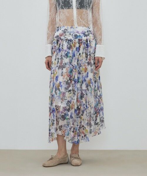 TOMORROWLAND / トゥモローランド ロング・マキシ丈スカート | ブルームスケーププリント ギャザーマキシスカート | 詳細2