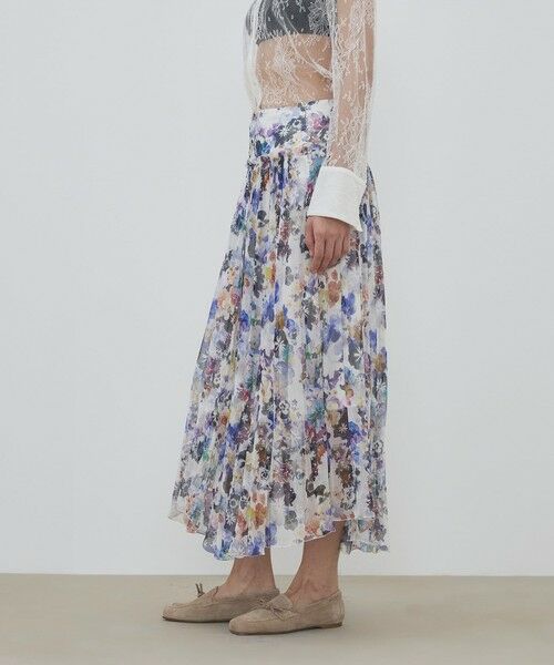 TOMORROWLAND / トゥモローランド ロング・マキシ丈スカート | ブルームスケーププリント ギャザーマキシスカート | 詳細3