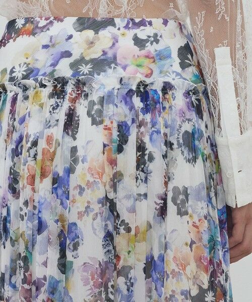 TOMORROWLAND / トゥモローランド ロング・マキシ丈スカート | ブルームスケーププリント ギャザーマキシスカート | 詳細6