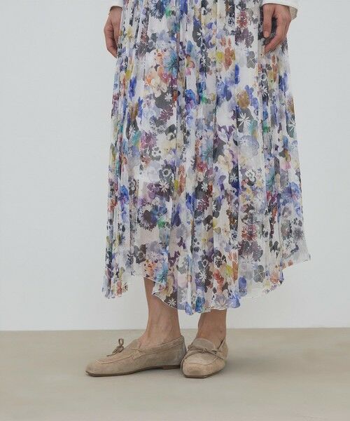 TOMORROWLAND / トゥモローランド ロング・マキシ丈スカート | ブルームスケーププリント ギャザーマキシスカート | 詳細7