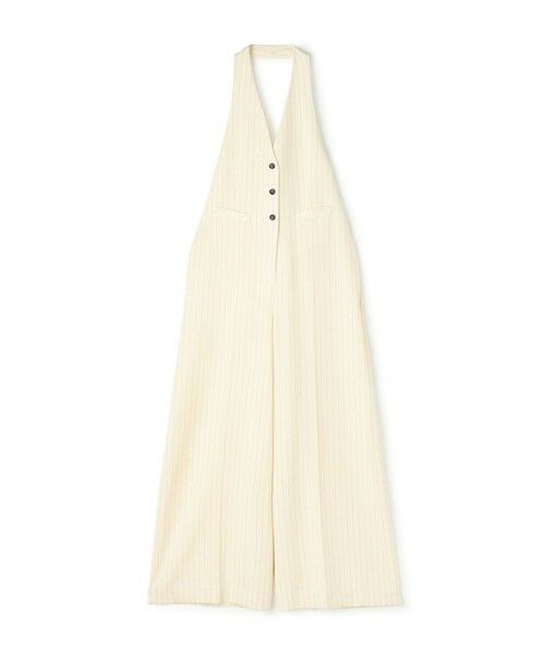 TOMORROWLAND / トゥモローランド サロペット・オールインワン | ウールドスキン ホルターネックジャンプスーツ（12 ホワイト系）