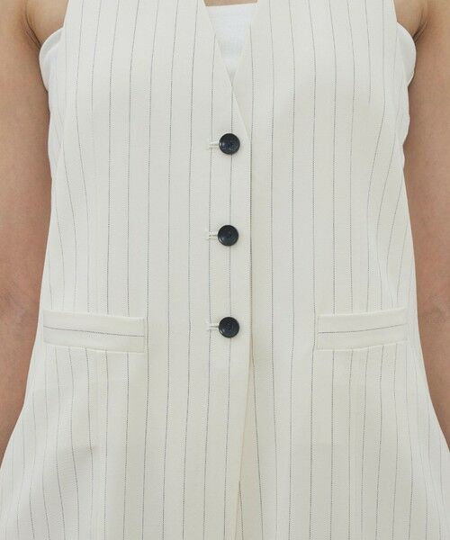 TOMORROWLAND / トゥモローランド サロペット・オールインワン | ウールドスキン ホルターネックジャンプスーツ | 詳細8