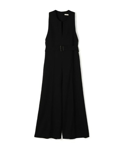 TOMORROWLAND / トゥモローランド サロペット・オールインワン | ポリエステルウールバラシャ ジャンプスーツ(19 ブラック)
