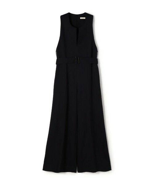 TOMORROWLAND / トゥモローランド サロペット・オールインワン | ポリエステルウールバラシャ ジャンプスーツ(69 ネイビー)