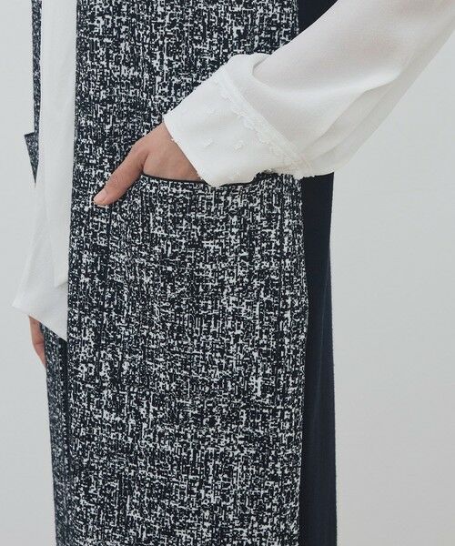 TOMORROWLAND / トゥモローランド ベスト | ツートーンジャカード Vネックロングジレ | 詳細7