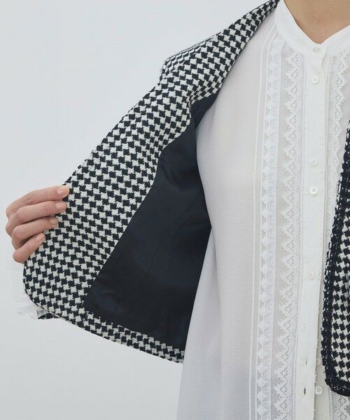 TOMORROWLAND / トゥモローランド ノーカラージャケット | テープヤーンツイード ノーカラーコンパクトジャケット | 詳細5