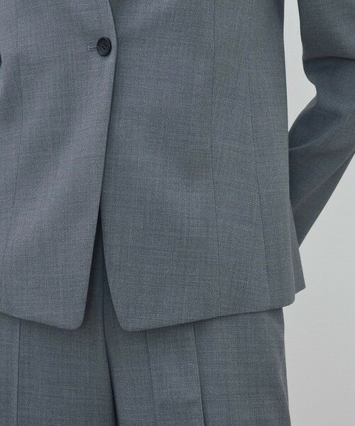 TOMORROWLAND / トゥモローランド ノーカラージャケット | ポリエステルウールバラシャ Vカラージャケット | 詳細8