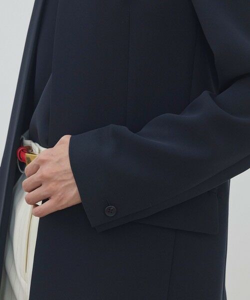 TOMORROWLAND / トゥモローランド ノーカラージャケット | ライトダブルクロス ノーカラージャケット | 詳細7