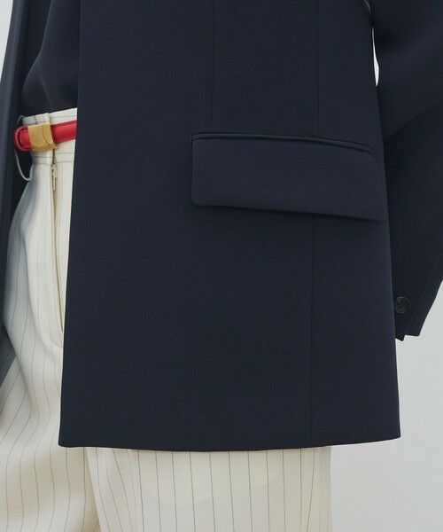 TOMORROWLAND / トゥモローランド ノーカラージャケット | ライトダブルクロス ノーカラージャケット | 詳細9