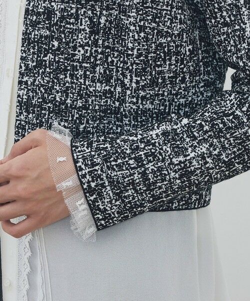 TOMORROWLAND / トゥモローランド ノーカラージャケット | ツートーンジャカード ノーカラージャケット | 詳細7