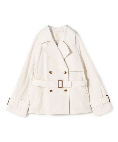 TOMORROWLAND / トゥモローランド トレンチコート | 【WEB先行予約】 コットンドライクロス ショートトレンチコート（11 ホワイト）