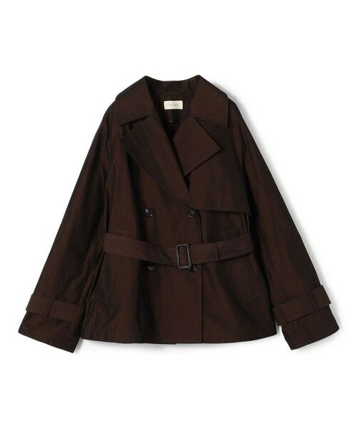 TOMORROWLAND / トゥモローランド トレンチコート | 【WEB先行予約】 コットンドライクロス ショートトレンチコート（47 ブラウン）