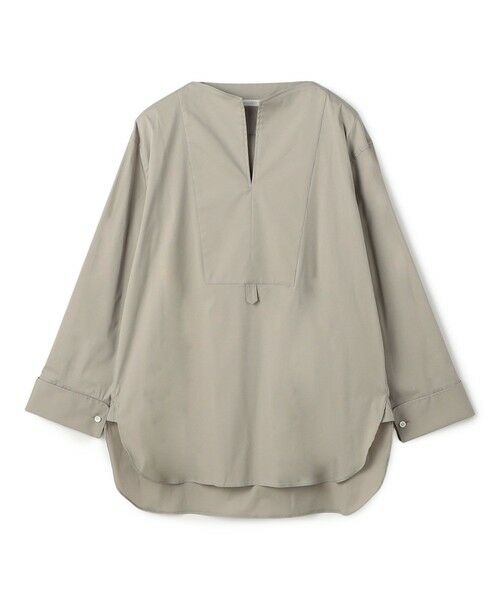 TOMORROWLAND / トゥモローランド シャツ・ブラウス | ストレッチタイプライター ブザムロングブラウス（15 グレー）