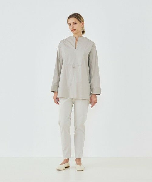 TOMORROWLAND / トゥモローランド シャツ・ブラウス | ストレッチタイプライター ブザムロングブラウス | 詳細1