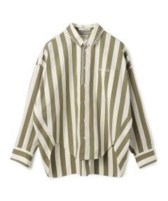 TOMORROWLAND / トゥモローランド シャツ・ブラウス | パラソルストライプ シェルシルエットシャツ