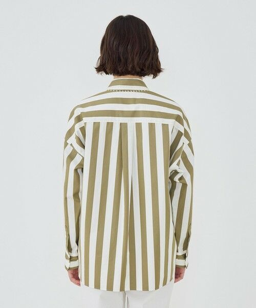 TOMORROWLAND / トゥモローランド シャツ・ブラウス | パラソルストライプ シェルシルエットシャツ | 詳細4