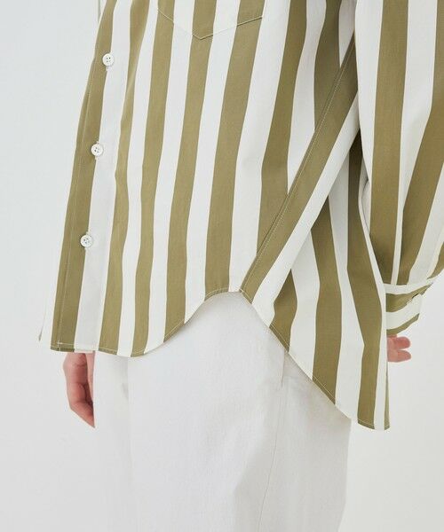 TOMORROWLAND / トゥモローランド シャツ・ブラウス | パラソルストライプ シェルシルエットシャツ | 詳細7