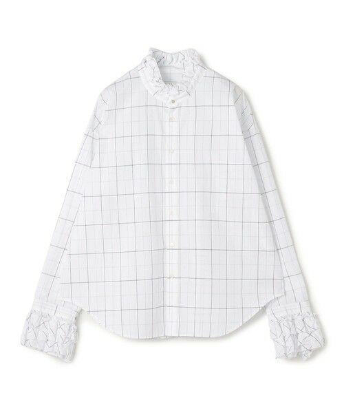 TOMORROWLAND / トゥモローランド シャツ・ブラウス | コットン フリルシャツ（14 ホワイト系2）