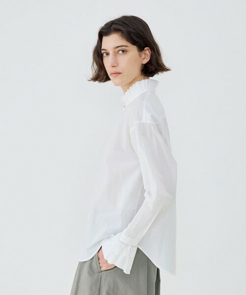 TOMORROWLAND / トゥモローランド シャツ・ブラウス | コットン フリルシャツ | 詳細3