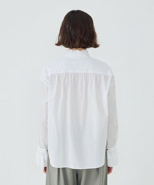 TOMORROWLAND / トゥモローランド シャツ・ブラウス | コットン フリルシャツ | 詳細4