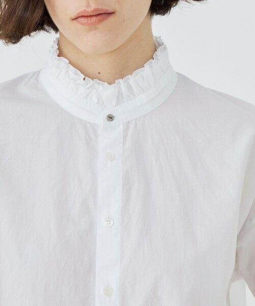 TOMORROWLAND / トゥモローランド シャツ・ブラウス | コットン フリルシャツ | 詳細5