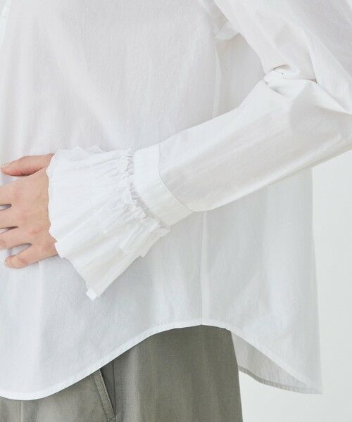 TOMORROWLAND / トゥモローランド シャツ・ブラウス | コットン フリルシャツ | 詳細6