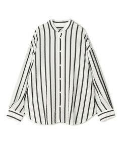 TOMORROWLAND / トゥモローランド シャツ・ブラウス | 【WEB先行予約】ソフトストライプ スタンドカラーシャツ