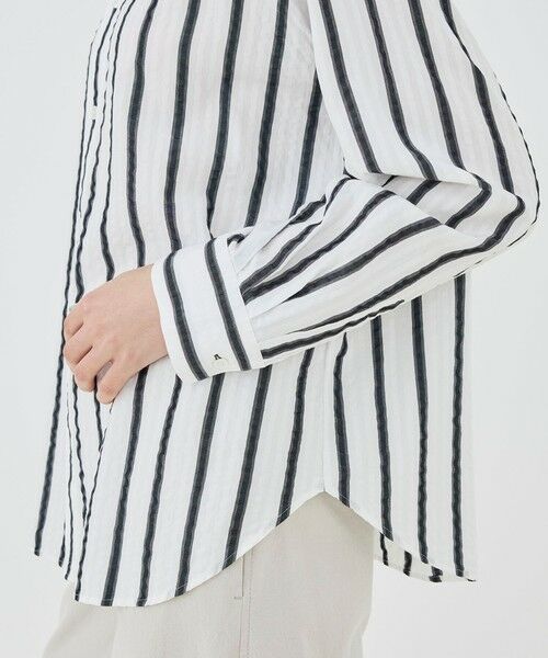 TOMORROWLAND / トゥモローランド シャツ・ブラウス | 【WEB先行予約】ソフトストライプ スタンドカラーシャツ | 詳細6