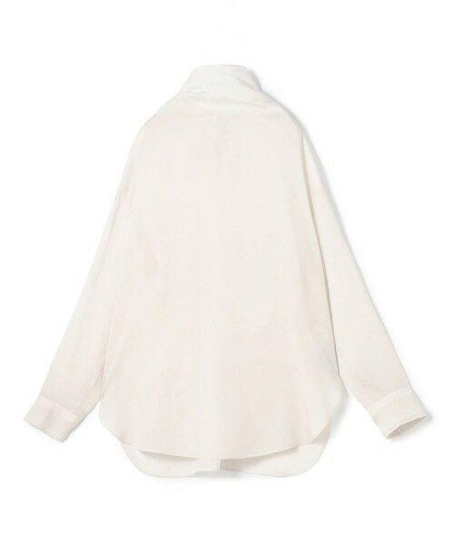 TOMORROWLAND / トゥモローランド シャツ・ブラウス | 【WEB先行予約】レーヨンシルクブロード バックボウタイブラウス（13 ライトグレー）