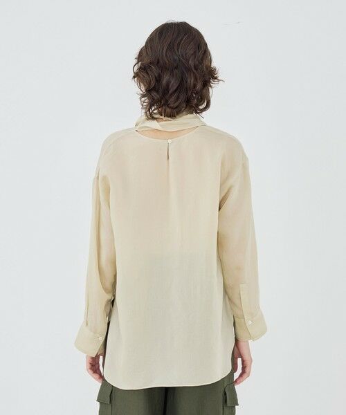 TOMORROWLAND / トゥモローランド シャツ・ブラウス | 【WEB先行予約】レーヨンシルクブロード バックボウタイブラウス | 詳細4