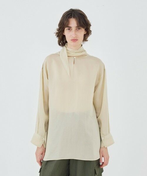 TOMORROWLAND / トゥモローランド シャツ・ブラウス | 【WEB先行予約】レーヨンシルクブロード バックボウタイブラウス | 詳細8