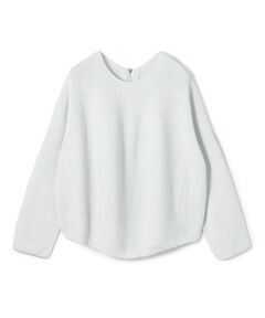 TOMORROWLAND / トゥモローランド ニット・セーター | コットンカノコ バックジッププルオーバー