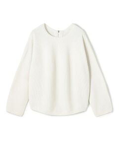 TOMORROWLAND / トゥモローランド ニット・セーター | コットンカノコ バックジッププルオーバー