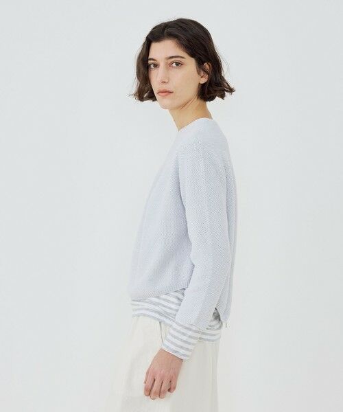 TOMORROWLAND / トゥモローランド ニット・セーター | コットンカノコ バックジッププルオーバー | 詳細3