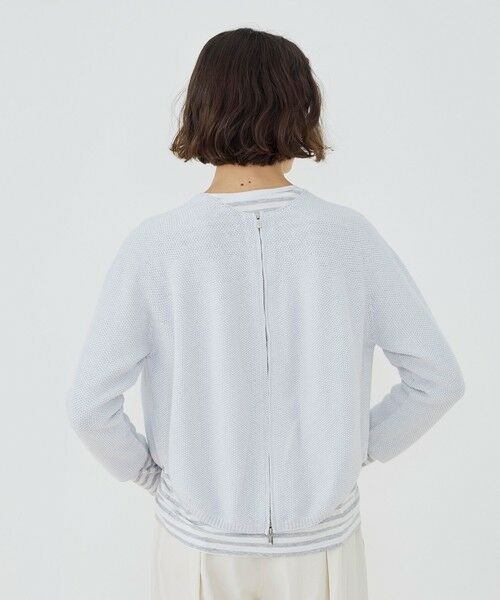 TOMORROWLAND / トゥモローランド ニット・セーター | コットンカノコ バックジッププルオーバー | 詳細4