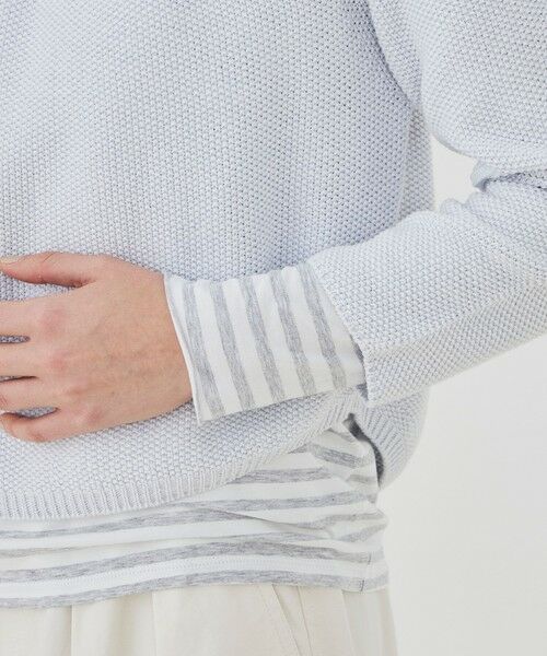 TOMORROWLAND / トゥモローランド ニット・セーター | コットンカノコ バックジッププルオーバー | 詳細7