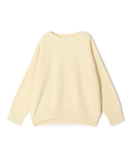 TOMORROWLAND / トゥモローランド ニット・セーター | コットンカノコ ボートネックプルオーバー（23 イエロー）