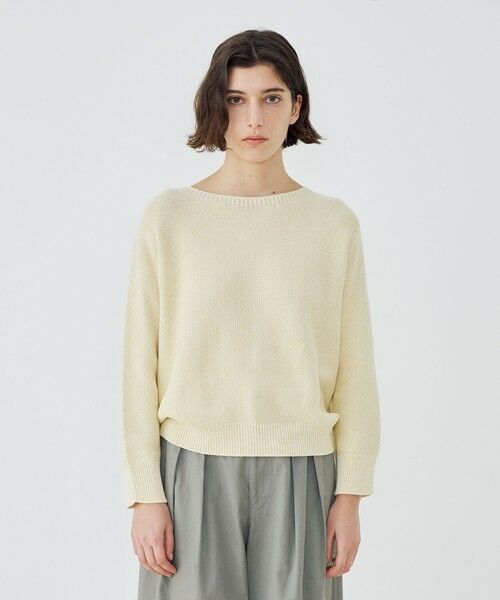 TOMORROWLAND / トゥモローランド ニット・セーター | コットンカノコ ボートネックプルオーバー | 詳細2