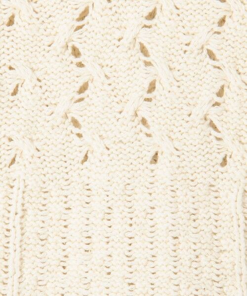 TOMORROWLAND / トゥモローランド ニット・セーター | コットンウールアラン オープンカラープルオーバー | 詳細8