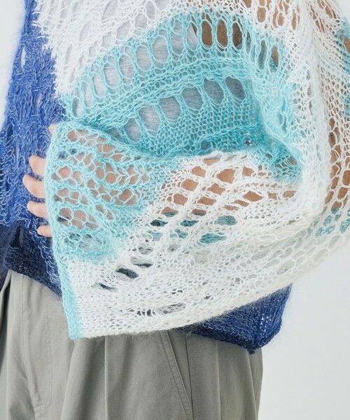 TOMORROWLAND / トゥモローランド ニット・セーター | リネンパッチワーク ボートネックプルオーバー | 詳細6